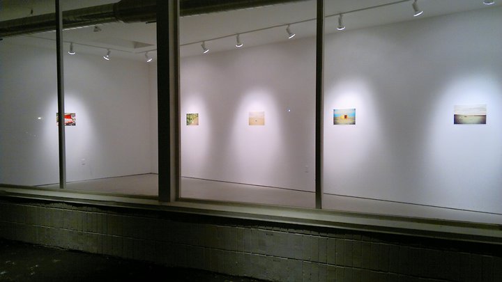 Alkali Desert installation view (night), Green Gallery, Milwaukee