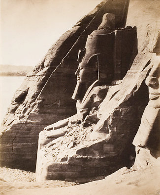 FELIX TEYNARD "Grand Speos, Statues Colossales Vues de Profil, Abu Simbel"